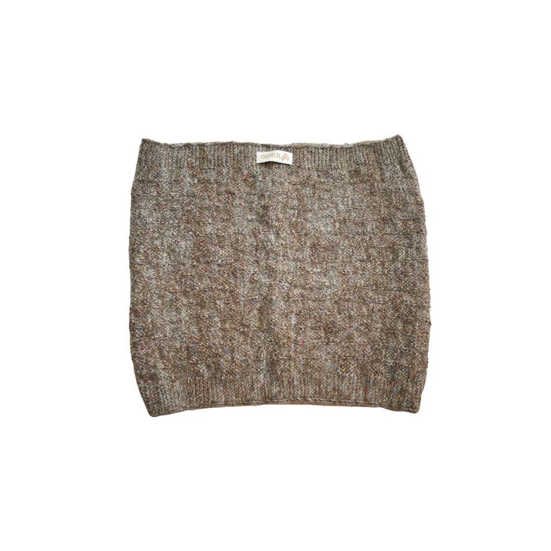 Andean Cozy Wrap - brauner Schal