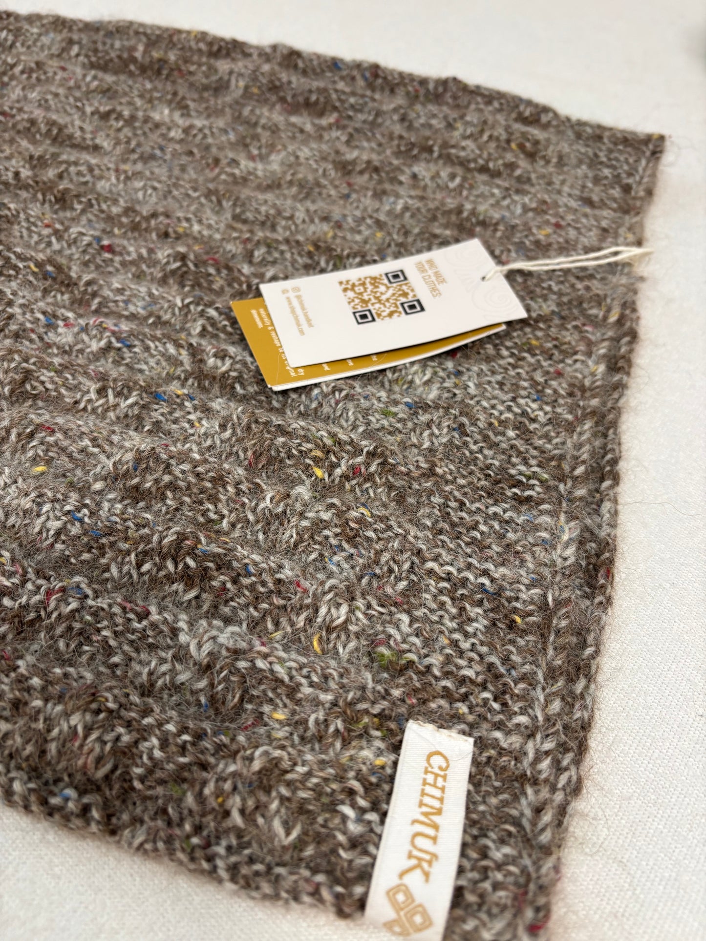 Andean Cozy Wrap - brauner Schal