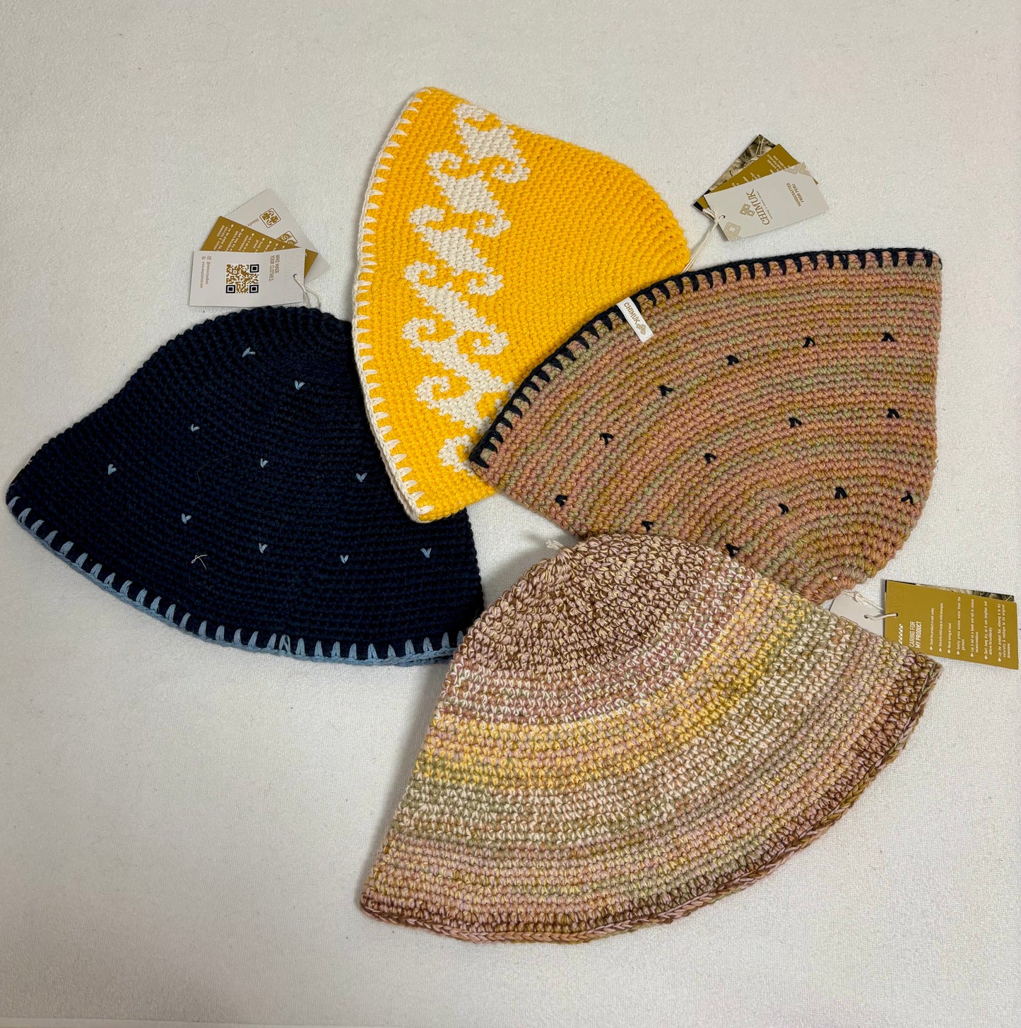 Handmade Tangüis Cotton Bucket Hat – 4 Stylish Color Options