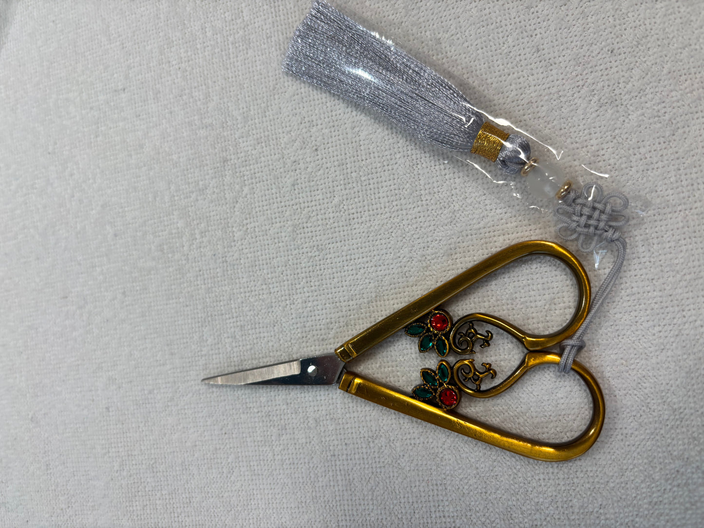 Vintage-Style Stainless Steel Scissors – Antique Gold Finish