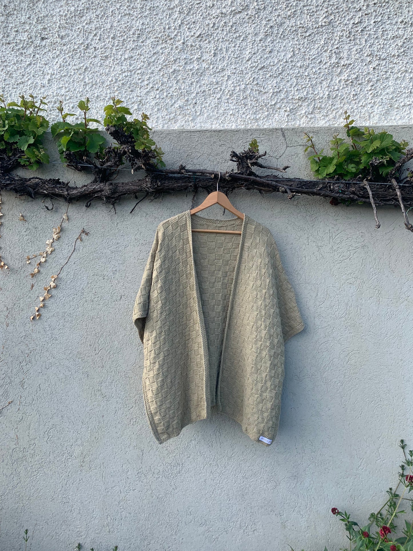 Baby Alpaca Wool Knitted Cappa Gold – Versatile Scarf, Poncho & Jacket