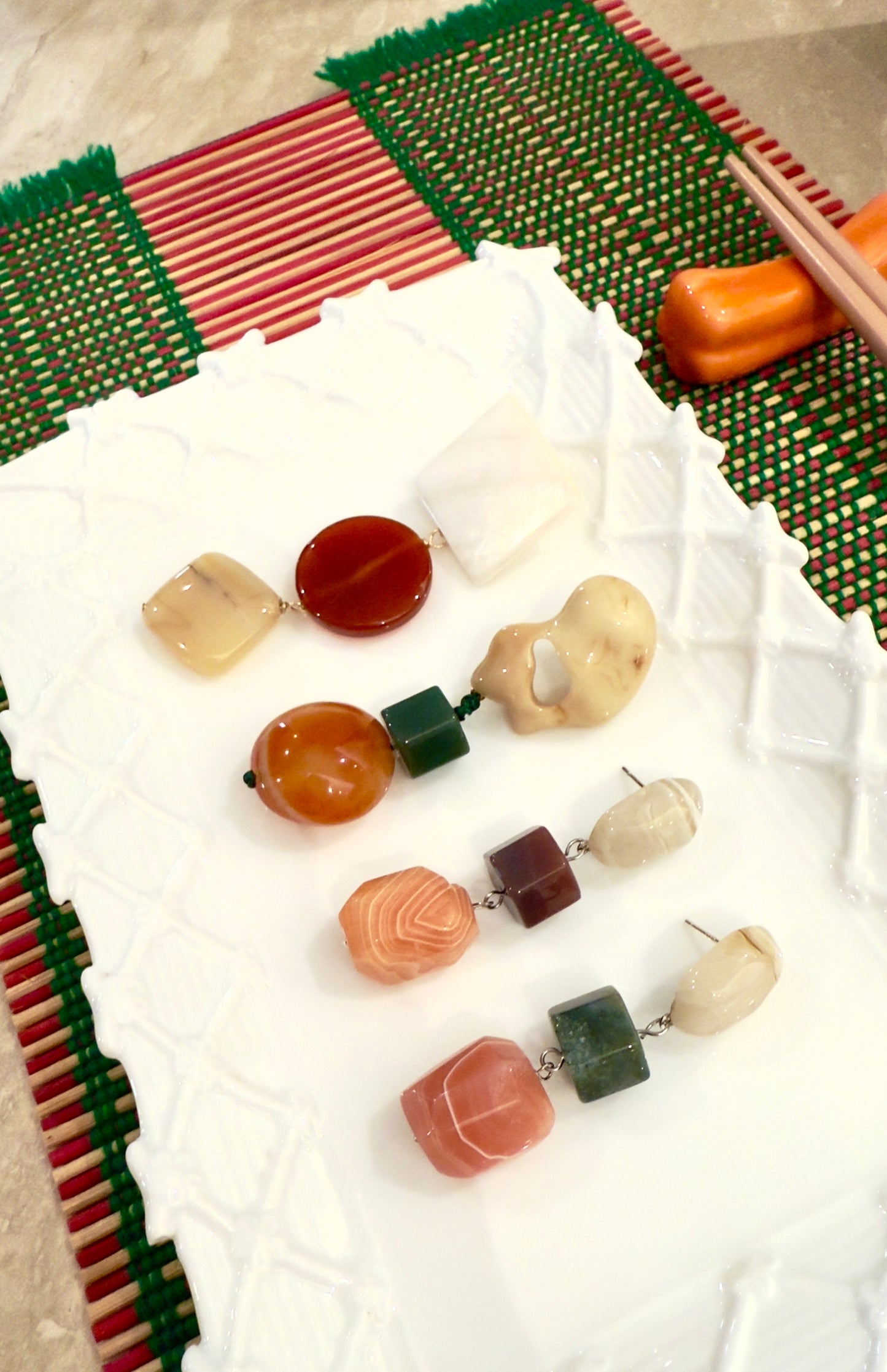 Sushi Earrings from Beneath The Chopsticks Collection