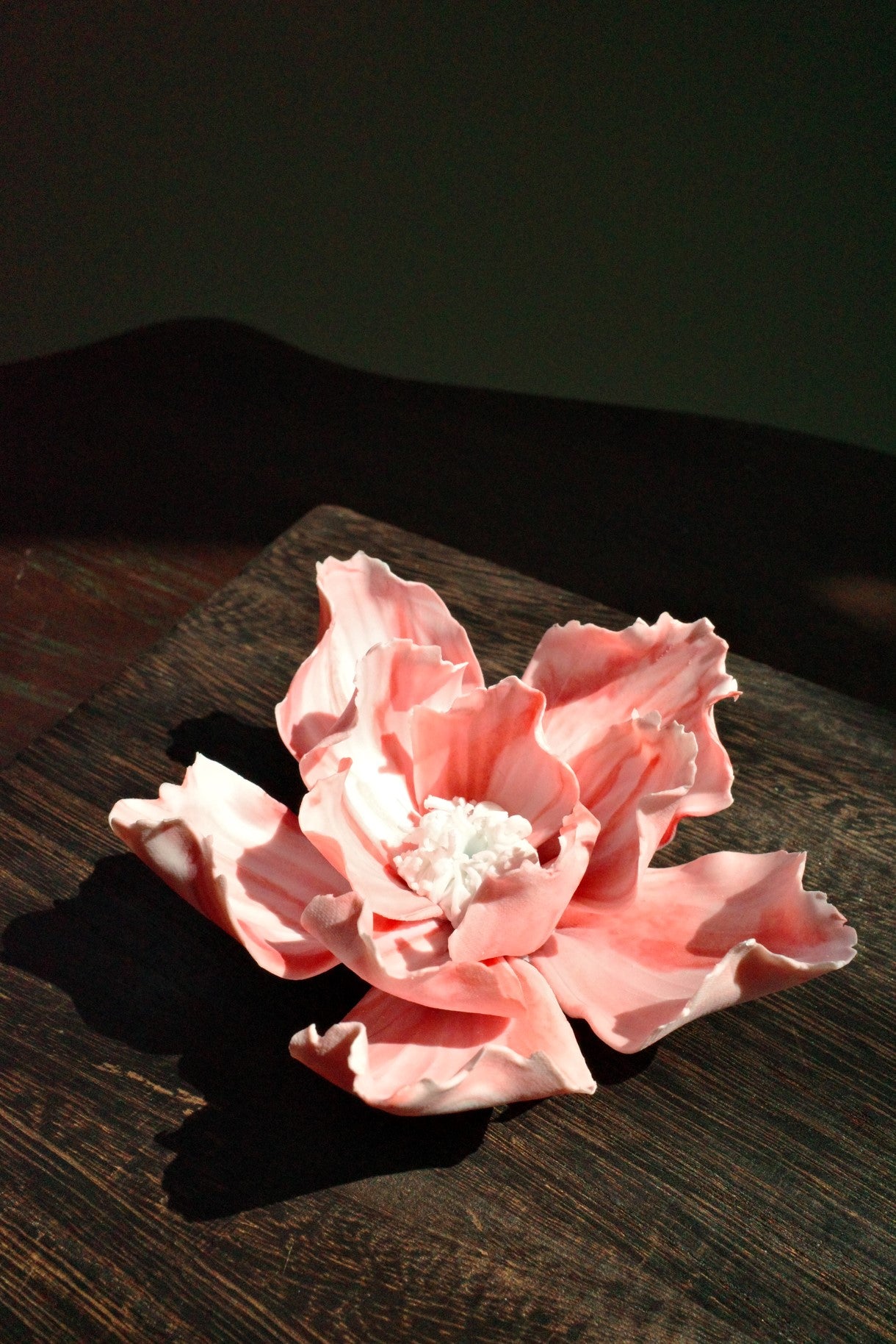 "Blooming Prosperity" Hand-Pinched Peony Porcelain Flower Set