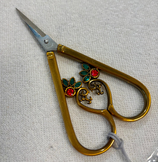 Vintage-Style Stainless Steel Scissors – Antique Gold Finish