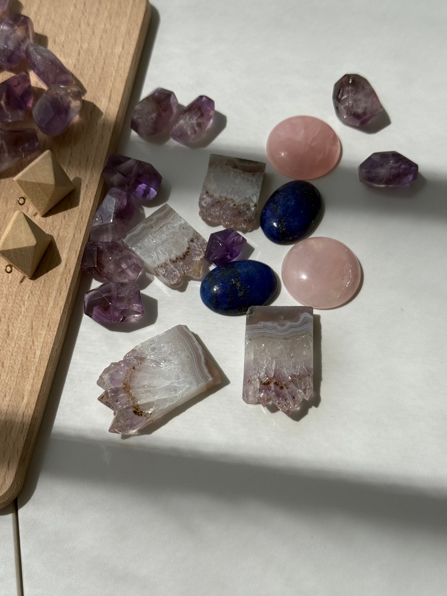 Amethyst Cluster Earrings from Crystal Whisper Collection