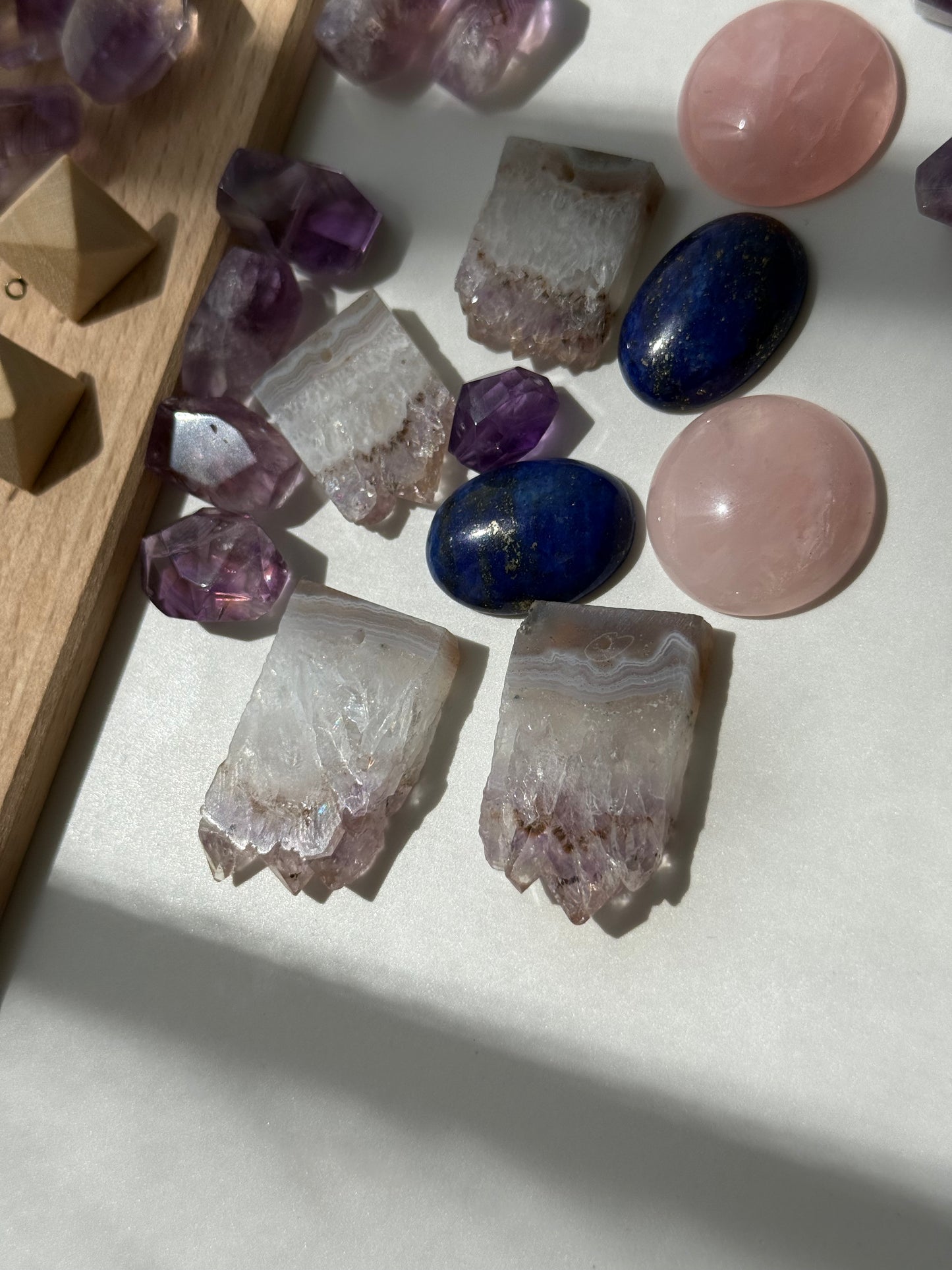 Amethyst Cluster Earrings from Crystal Whisper Collection