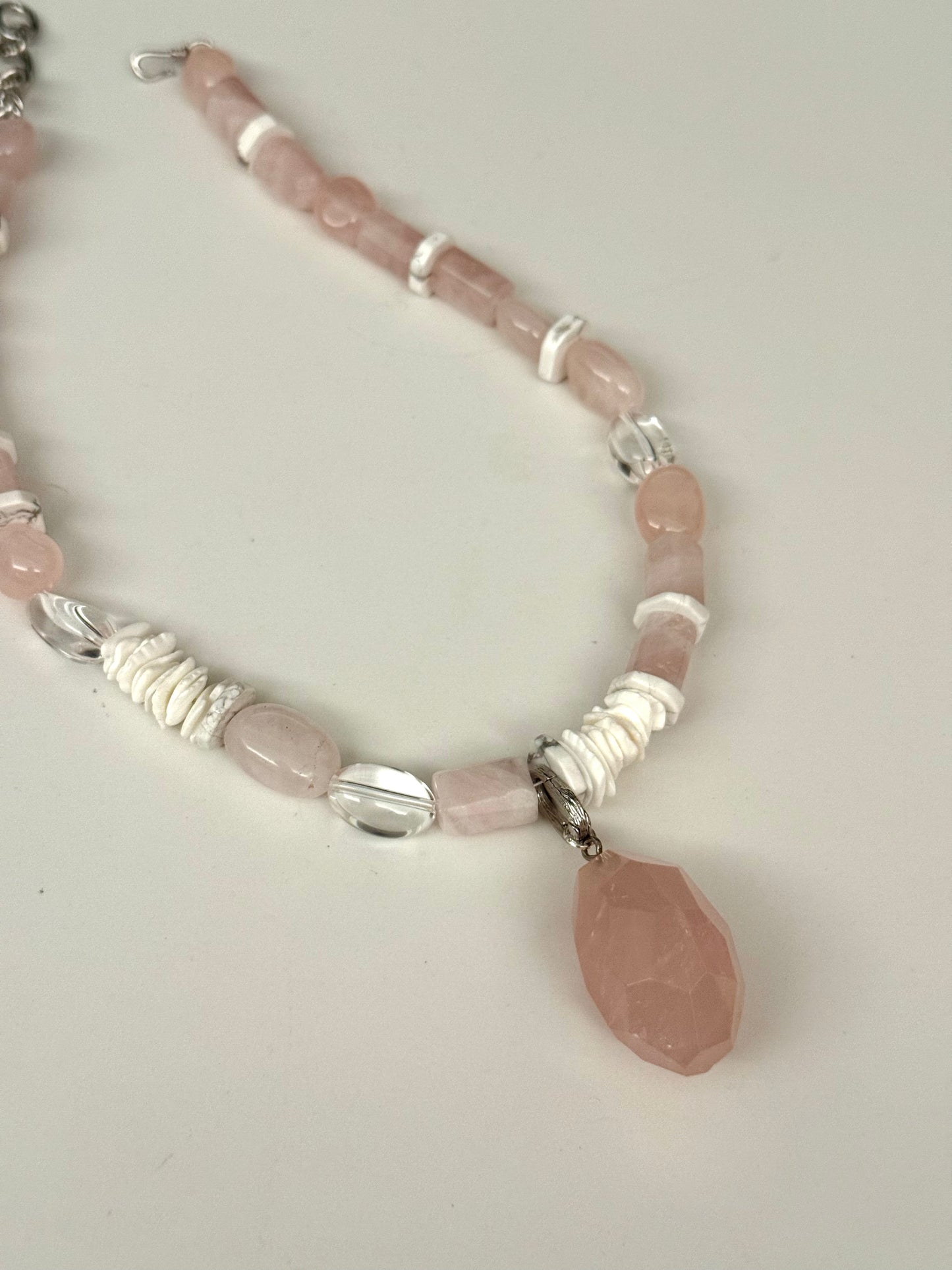 Quartz Blush Necklace from Crystal Whisper Collection