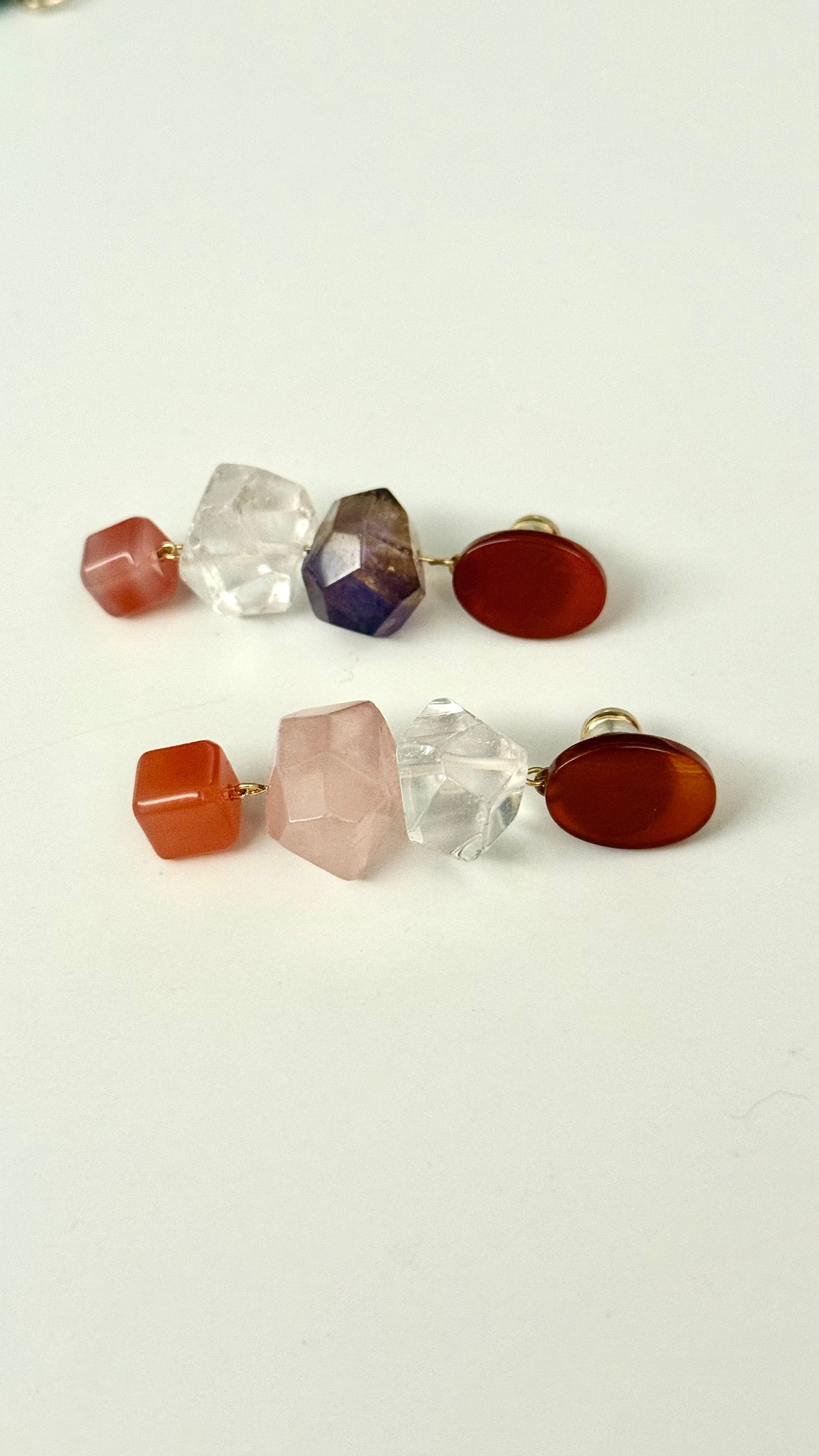 Quartz Blush Earrings from Crystal Whisper Collection