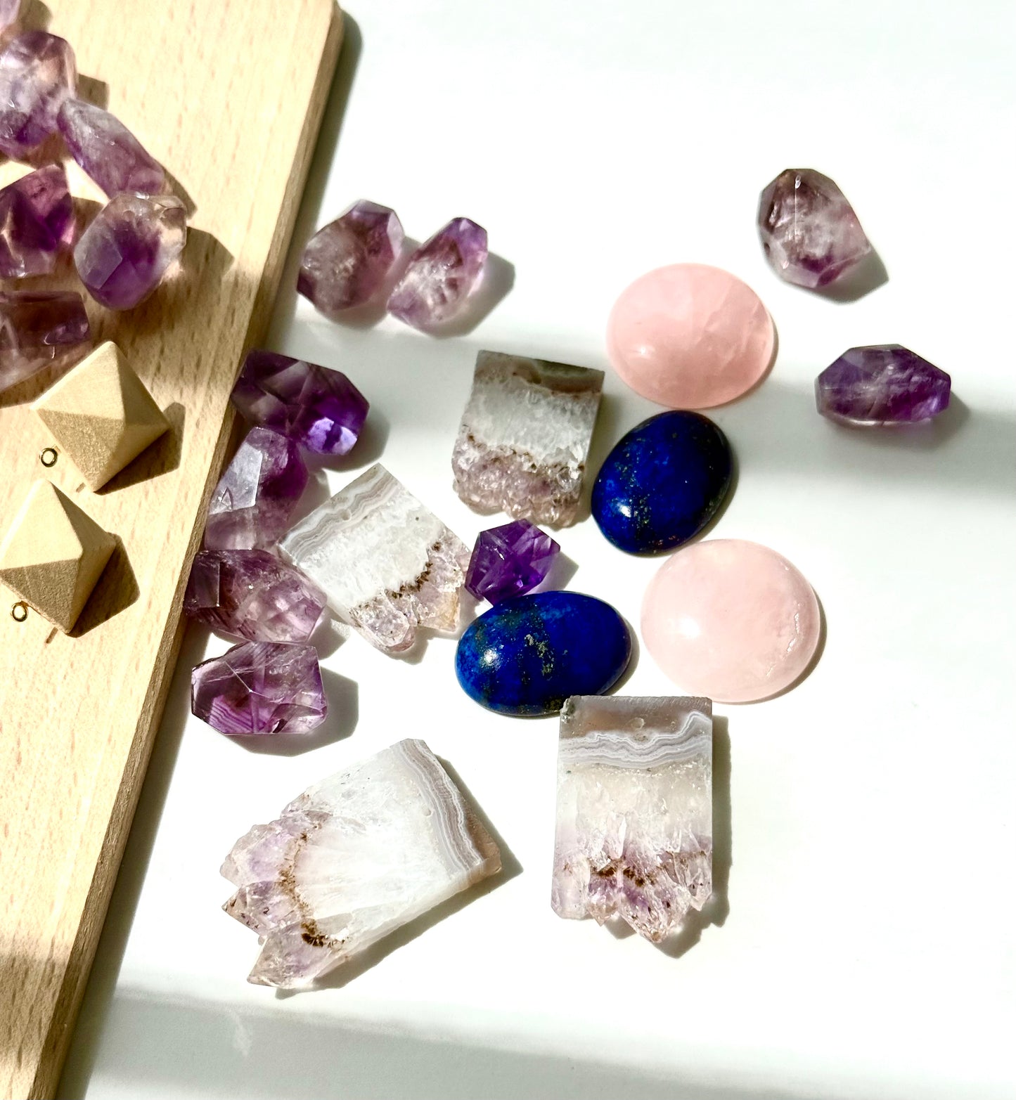 Amethyst Cluster Earrings from Crystal Whisper Collection