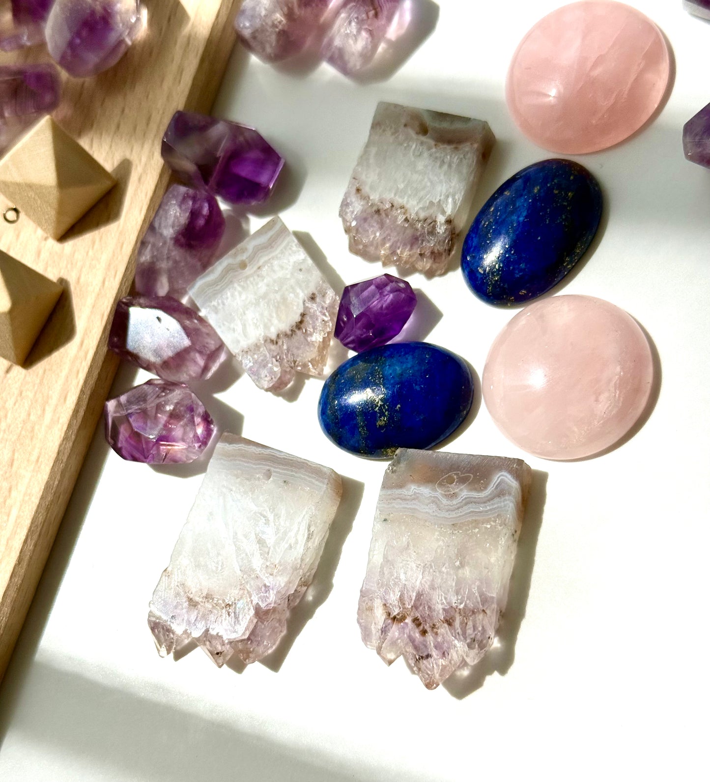 Amethyst Cluster Earrings from Crystal Whisper Collection
