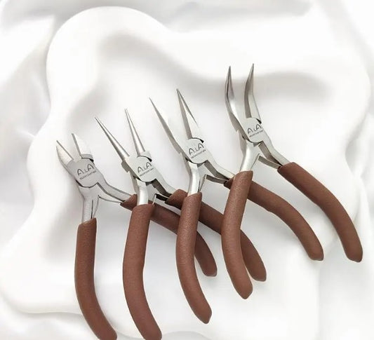 Jewelry Making Pliers - Brown Set (4 Pieces)